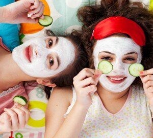 Cucumber face mask