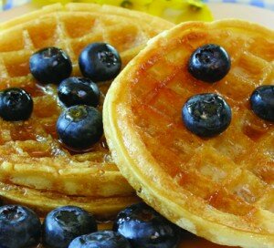 Blueberry waffles