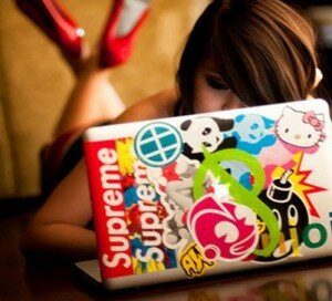 Girl On Laptop